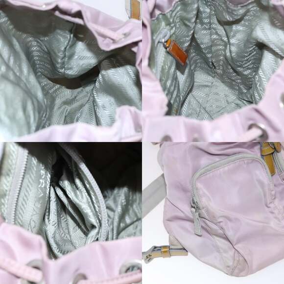 PRADA Backpack Nylon Pink Silver - Picture 13 of 13